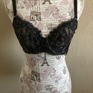 Elegant Black Lace Bra